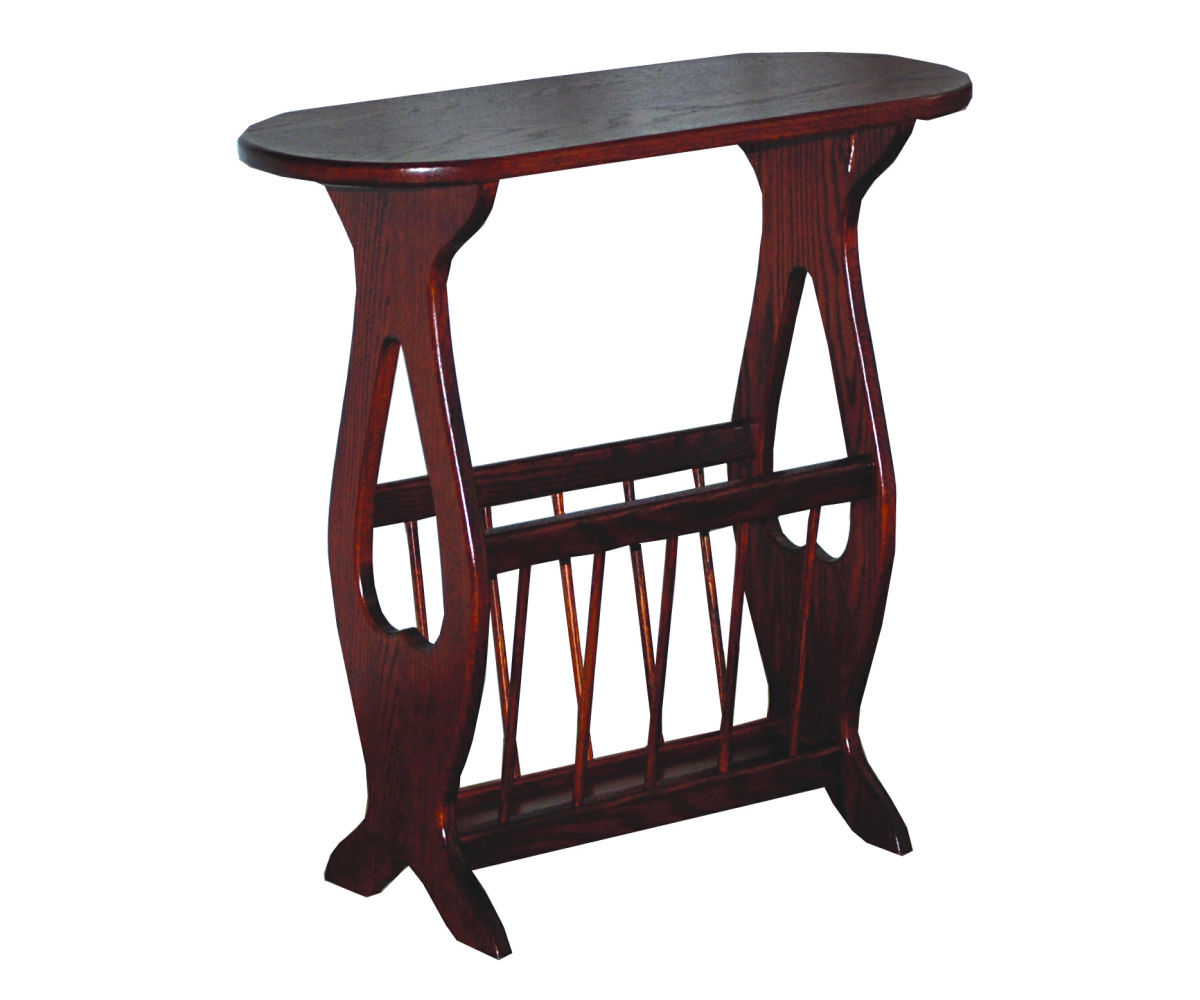 Oval Top Magazine Table Amish Custom Furniture Williamsburg, VA