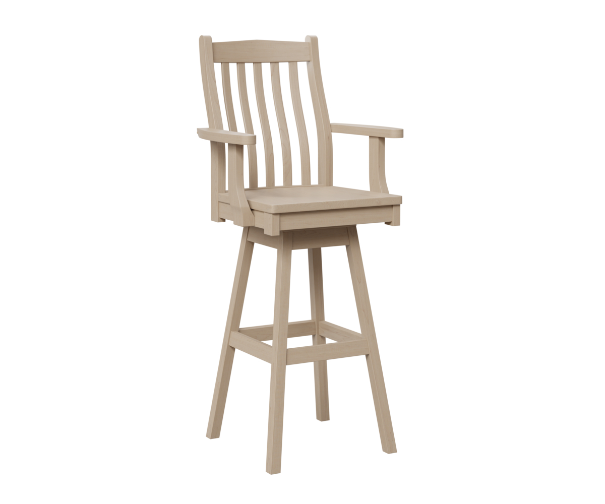 Lincoln 30" Swivel Barstool Amish Custom Furniture Williamsburg, VA