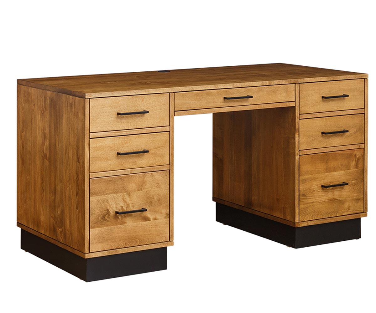 Brooklyn Kneehole Desk Amish Custom Furniture Williamsburg, VA