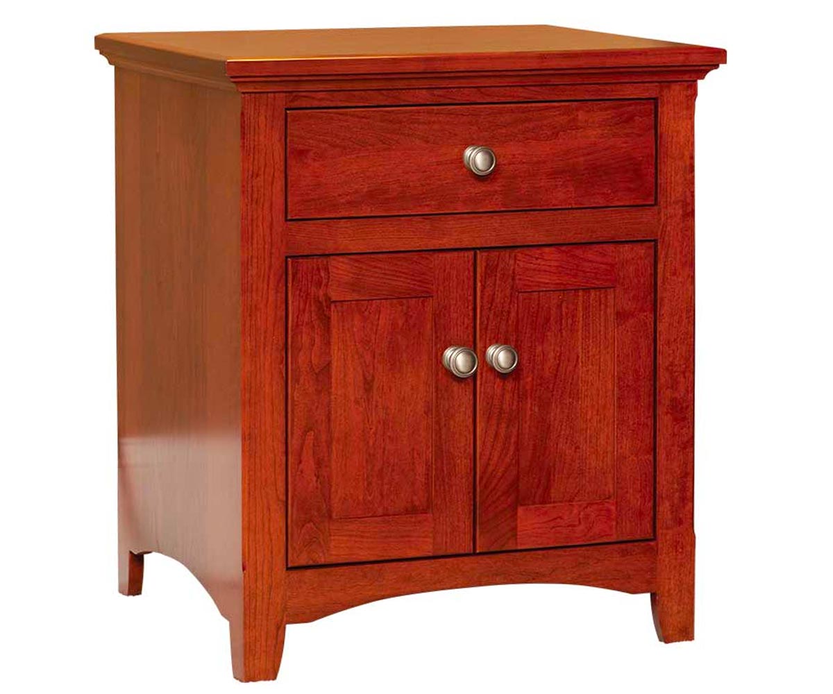 New Salem Two Door Nightstand Amish Custom Furniture Williamsburg, VA